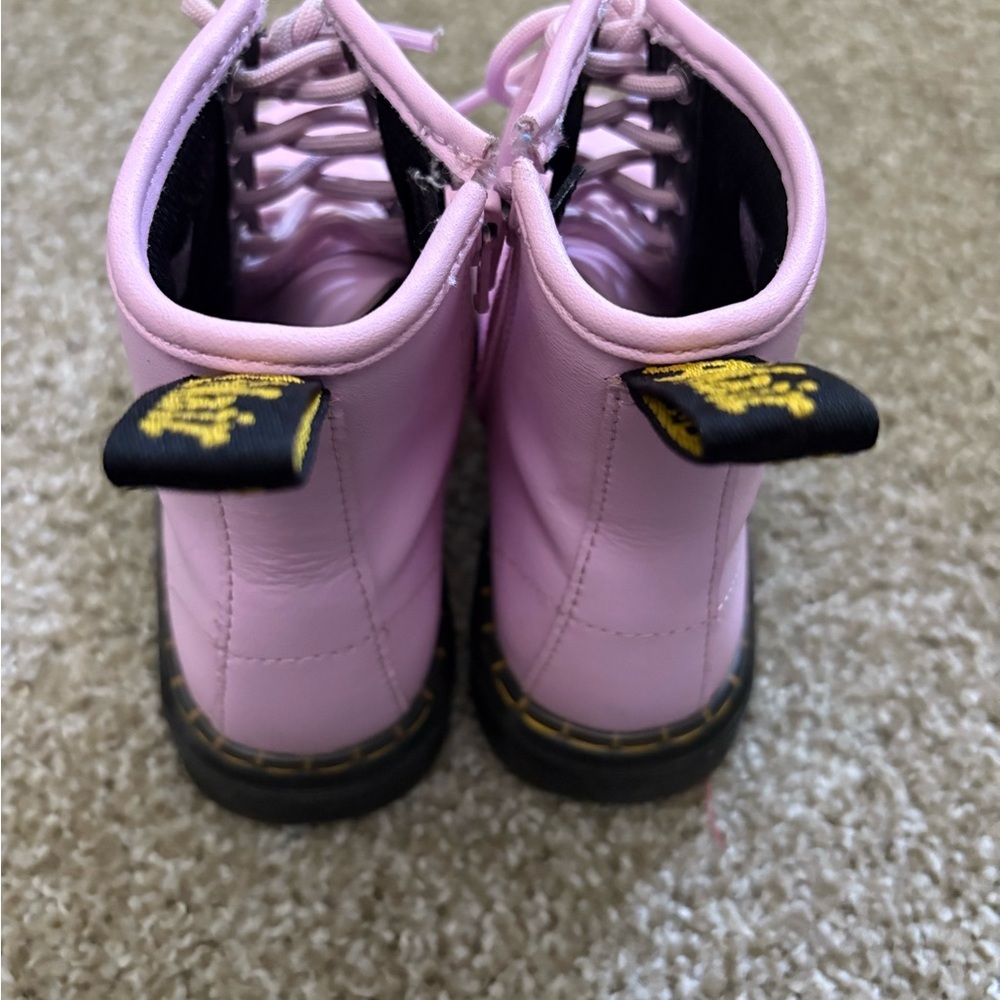 Dr. Martens Light Purple Leather Boots - Picture 5 of 5